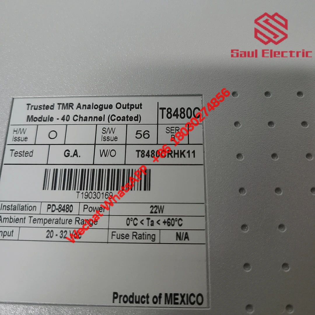 ICS Triplex T8480C Analog Output Module, Specialized for Industrial Automation