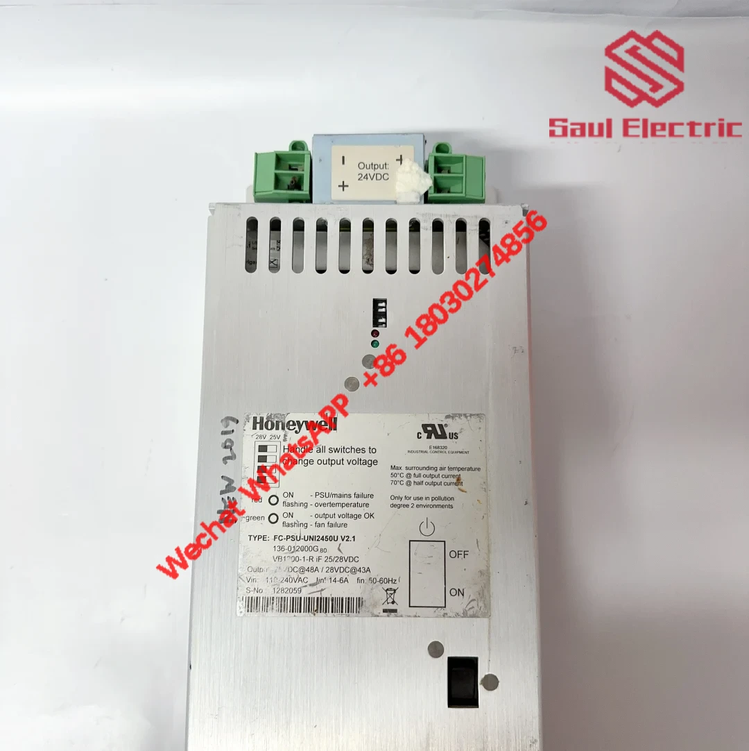 Honeywell FC-PSU-UNI2450U V2.1: High-Efficiency Uninterruptible Power Supply for Industrial Automation