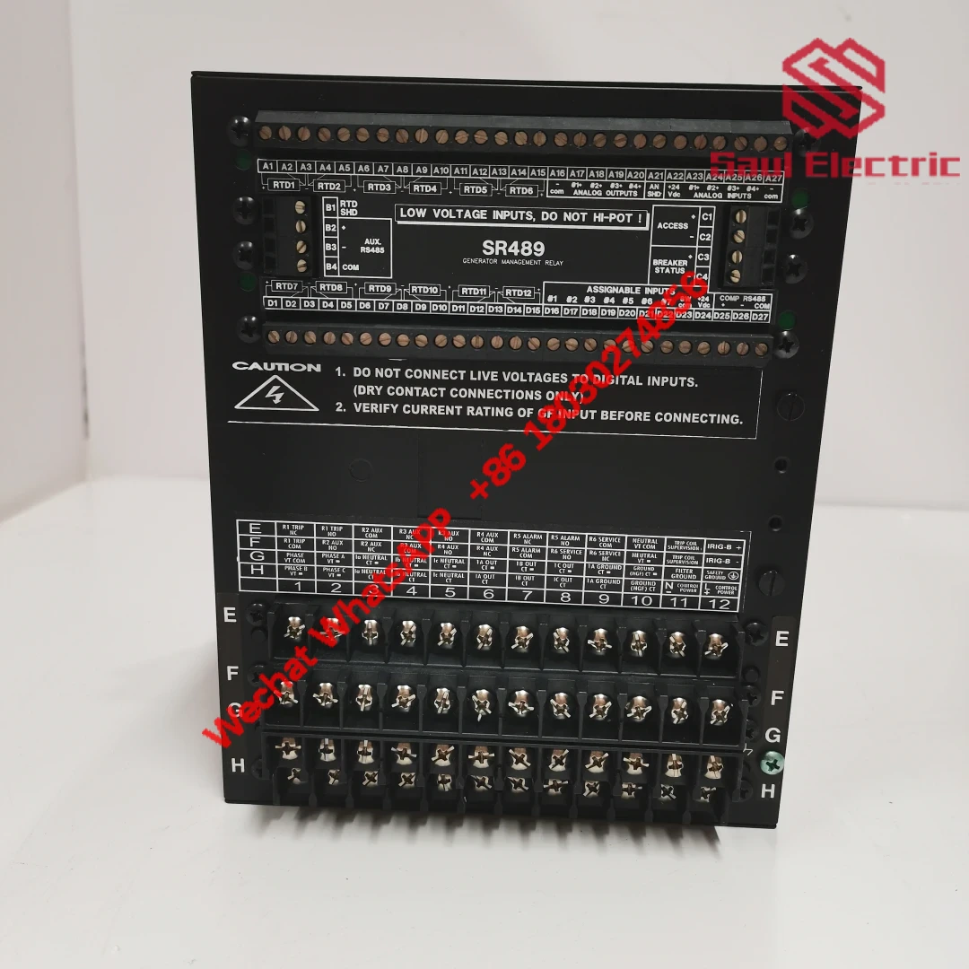 GE SR489-P5-LO-A20-E - Low Voltage 4-20 mA Analog Output Relay for Generator Protection