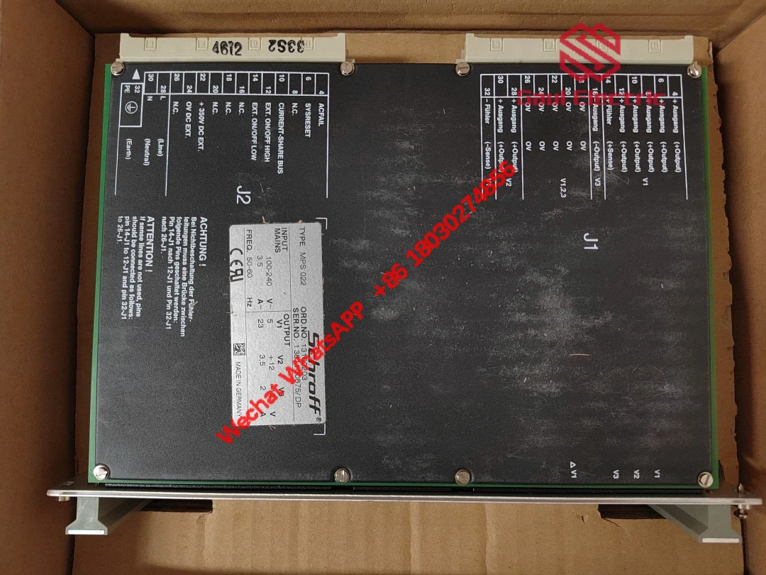 SCHROFF MPS022 13100-203 DC Power Module for Industrial Automation