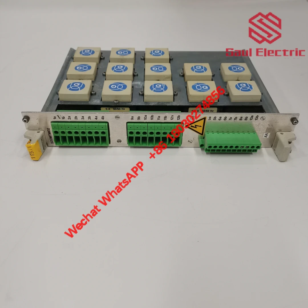 ABB 500MTM02 1MRK001967-AA 1HDF 930512 X010 Industrial Control Module