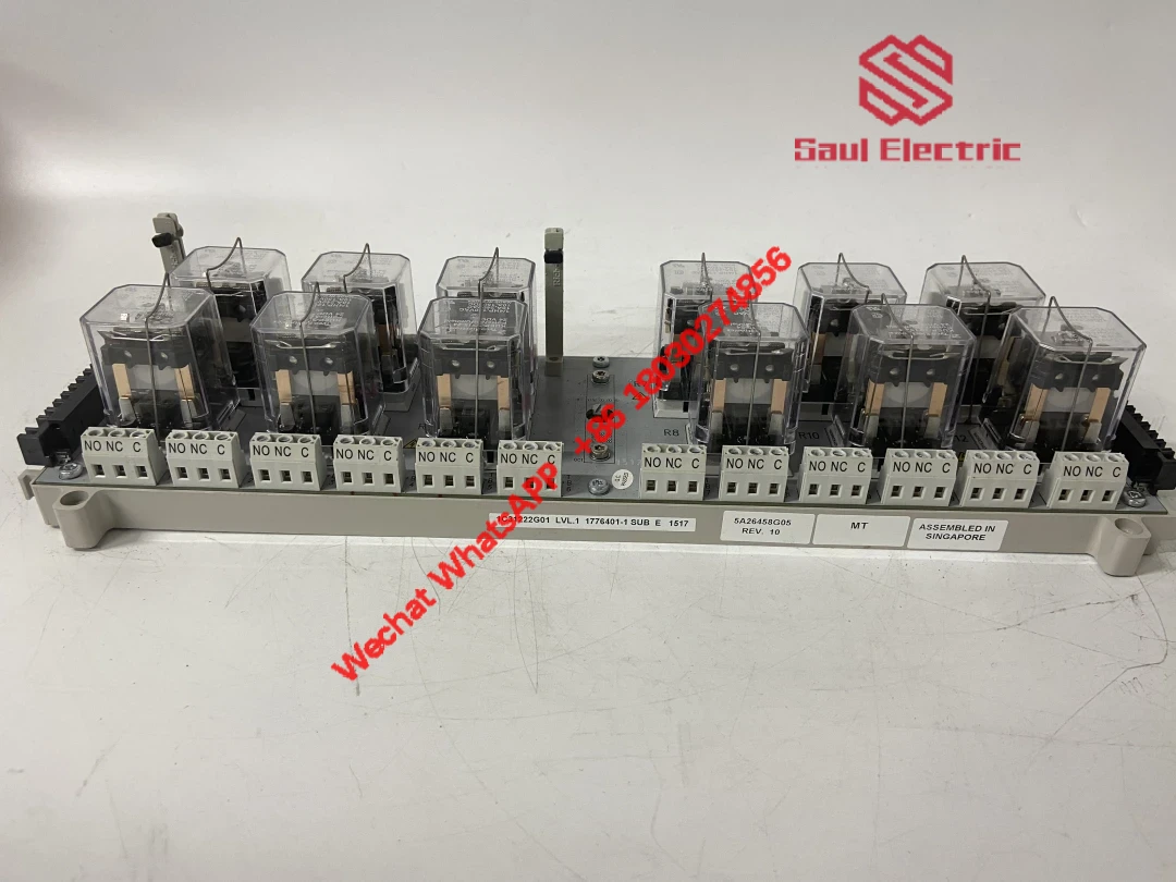 EMERSON 1C31222G01 High-Power Relay Output Base for Ovation Systems
