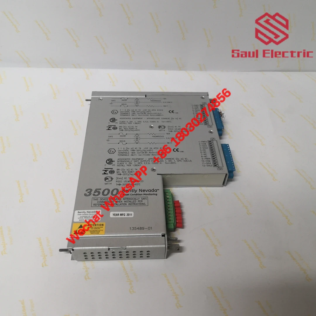 BENTLY 135489-01 135489-03 High Precision Vibration Monitoring Module