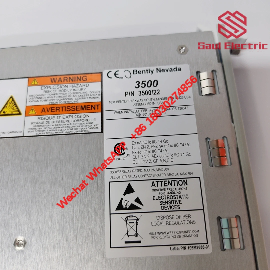 BENTLY 3500/22M 288055-01 Large Card Module