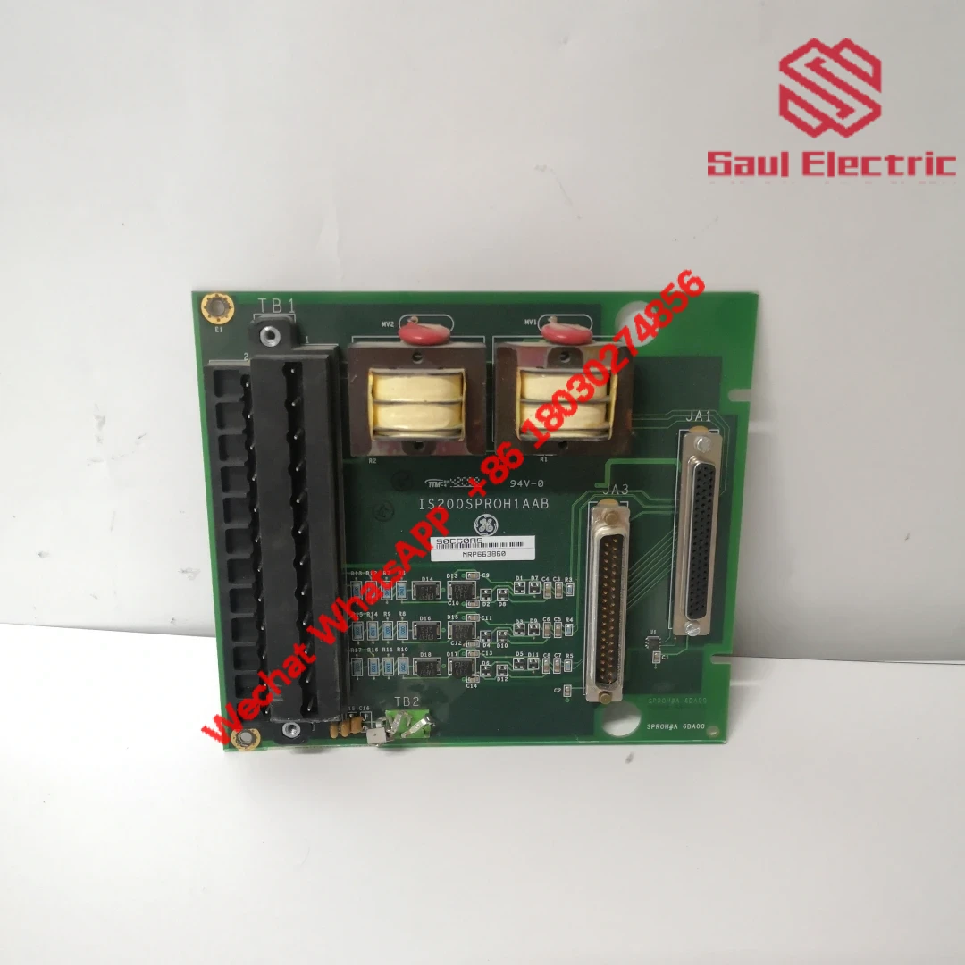 GE IS200SPROH1AAB Terminal Board for Mark VI Series Industrial Turbine Control Systems
