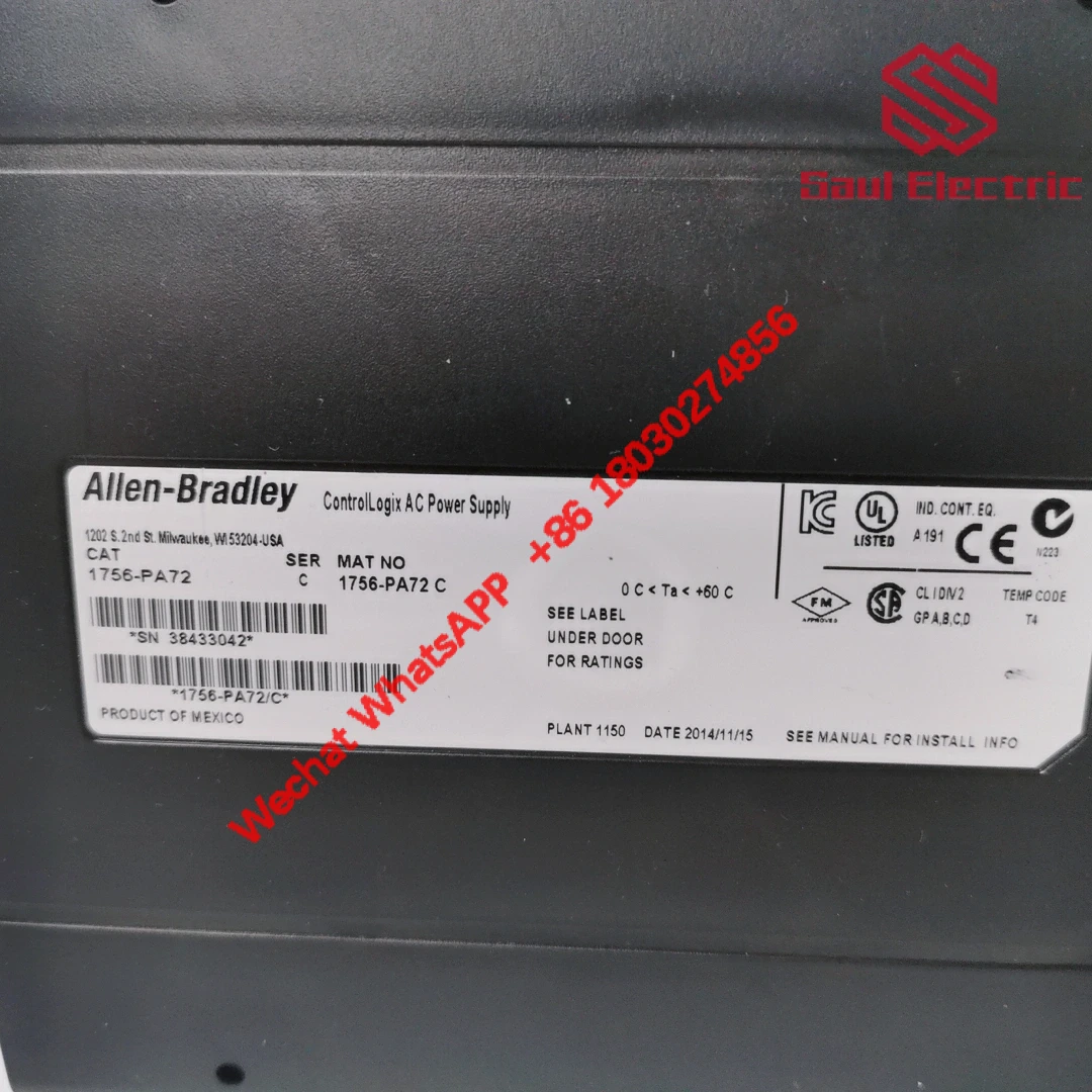 Allen-Bradley 1756-PA72 C Power Supply Module